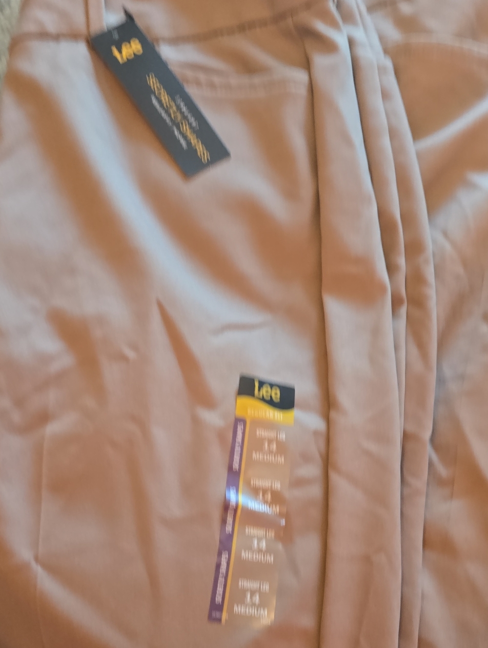 Lee Straight-Leg Pants in Dusty Rose